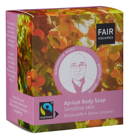 Billede af FAIR SQUARED - Økologisk Abrikos Body Sæbebar til Sensitive Hud hos Organic Beauty Supply