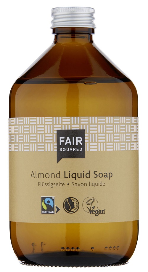 Se FAIR SQUARED - Flydende Almond Liquid Soap 500ml. hos Organic Beauty Supply