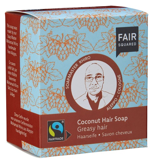 Se FAIR SQUARED - Økologisk Kokos Shampoobar til Fedtet Hår hos Organic Beauty Supply