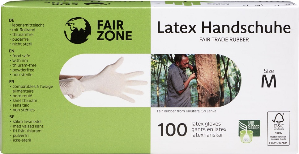 FAIR ZONE - Latex Handsker str. M