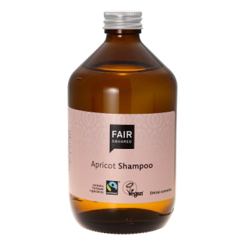 Se FAIR SQUARED - Flydende Apricot Shampoo 500ml. hos Organic Beauty Supply