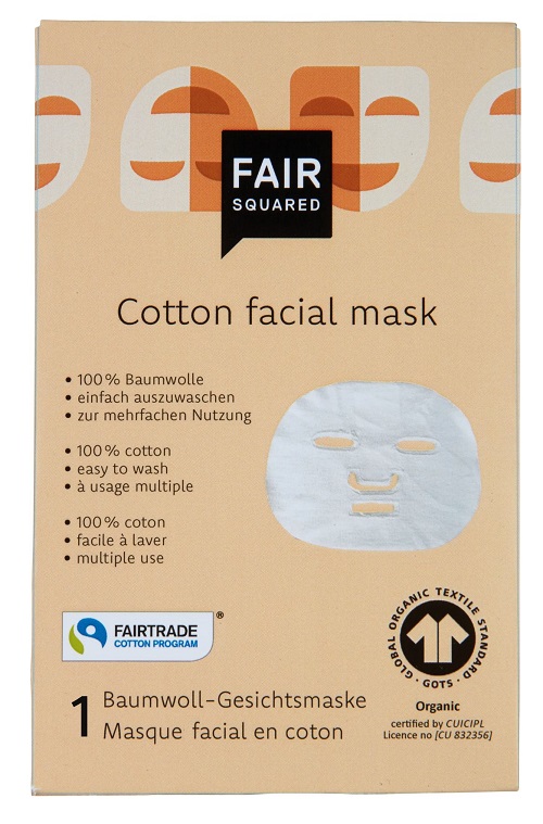 Se FAIR SQUARED - Genanvendelige Økologisk Sheet Mask - Zero Waste hos Organic Beauty Supply