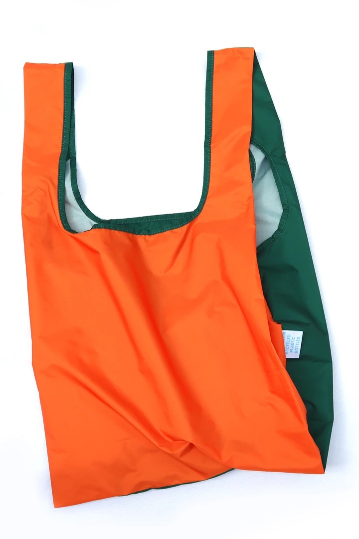 KIND BAG - Bicolour Orange & Green Indkøbspose i Medium