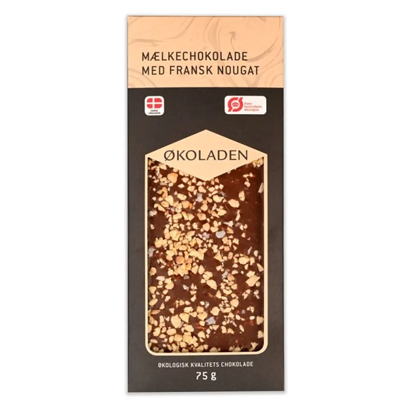 Se ØKOLADEN - Økologisk Mælkechokolade - Fransk Nougat hos Organic Beauty Supply