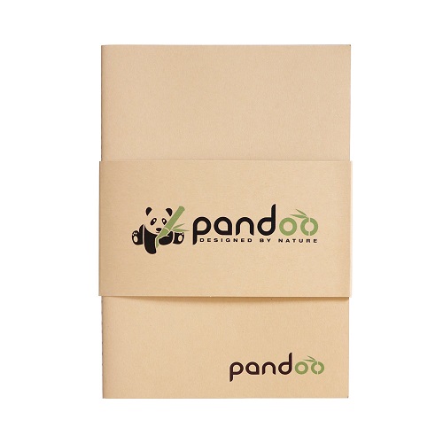 Pandoo - Bambus Notesbøger A5 - 5 stk.
