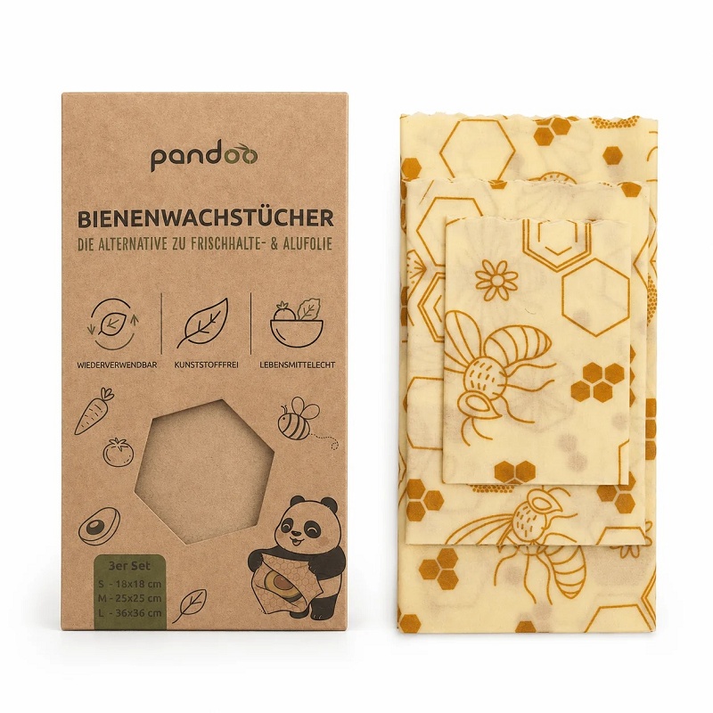 Pandoo - Bivoks Wraps i 3 størrelser