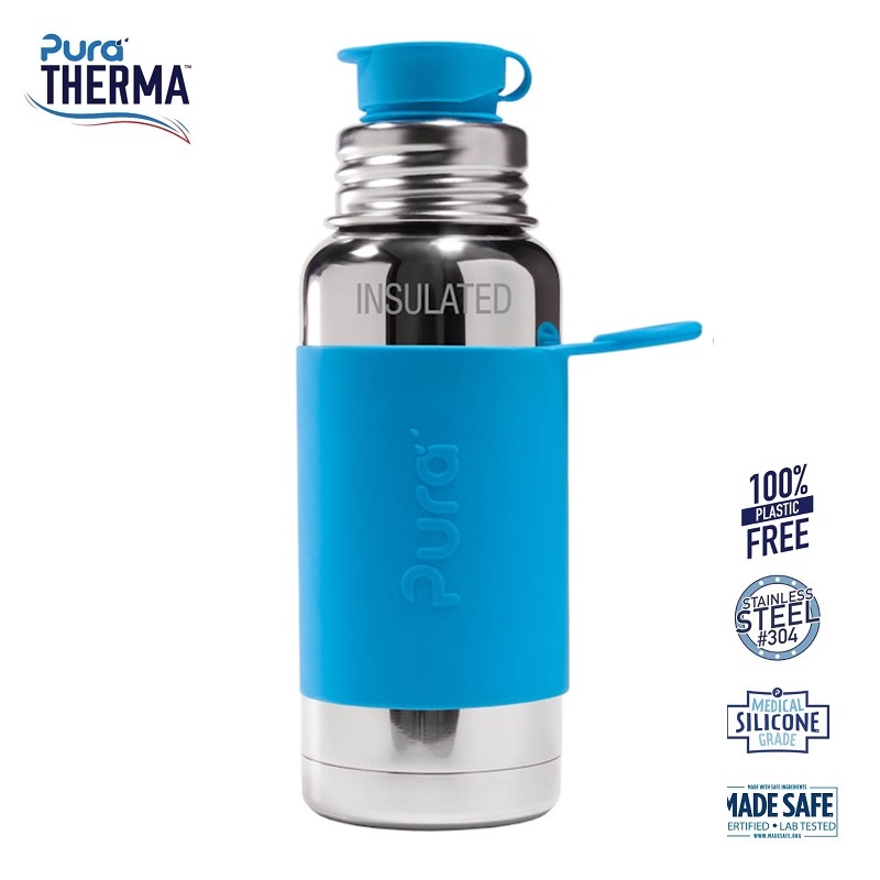 Pura® – Therma Sportsflaske Big Mouth® aqua 475ml