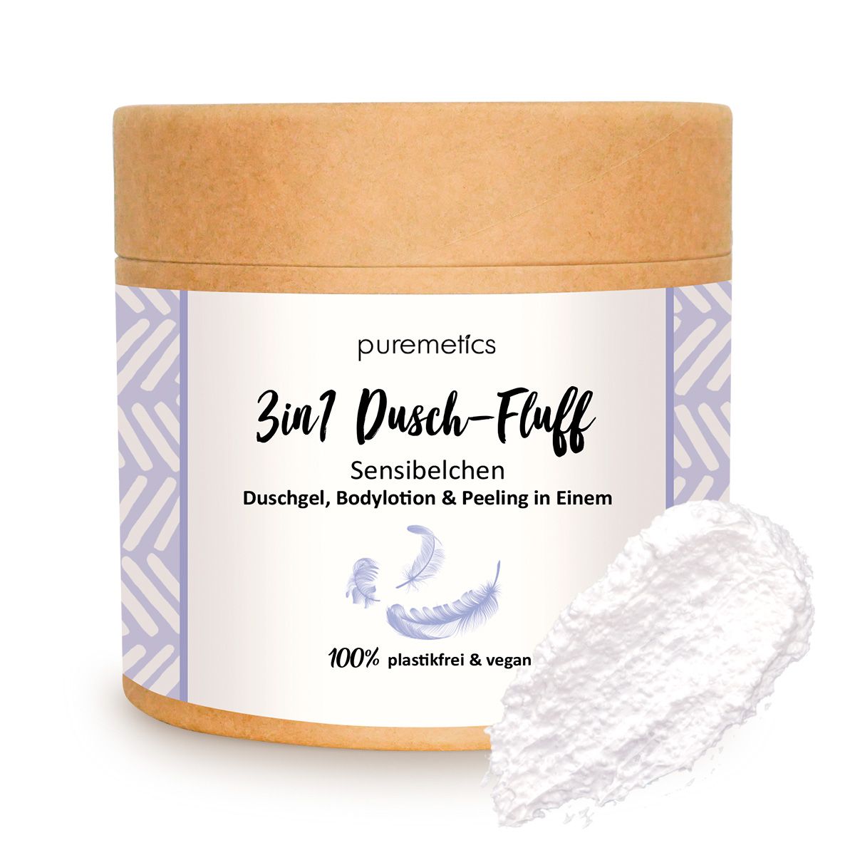 Se puremetics - 3in1 Dusch-Fluff - Duftfri hos Organic Beauty Supply