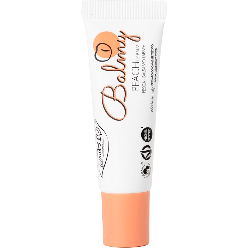Se PuroBIO Cosmetics - Balmy Lip Balm - Peach hos Organic Beauty Supply