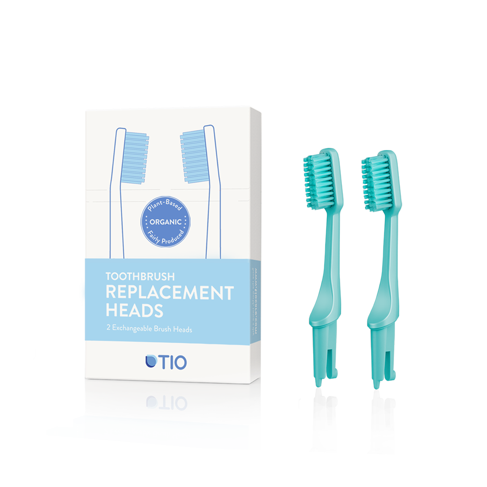 TIO - Udskiftelige tandbørstehoveder i grøn / soft