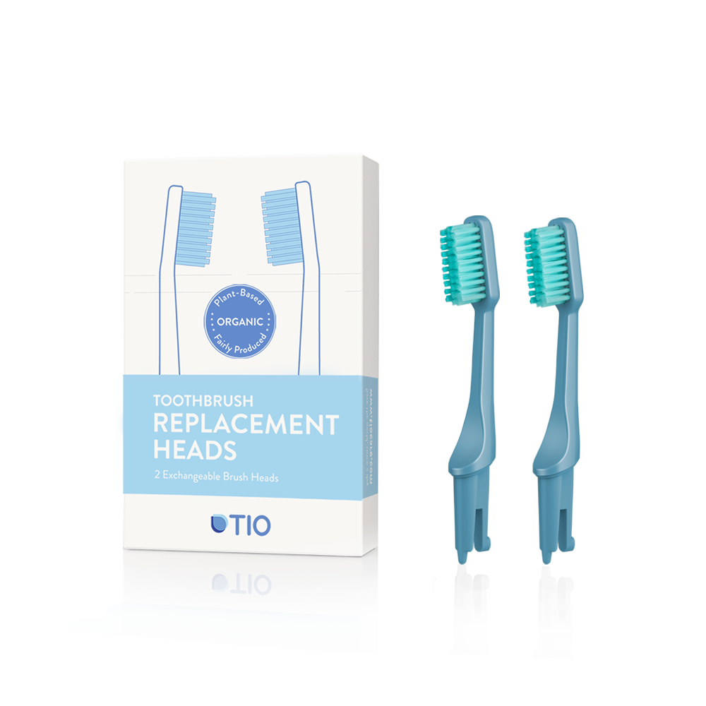 TIO - Udskiftelige tandbørstehoveder i blå / soft